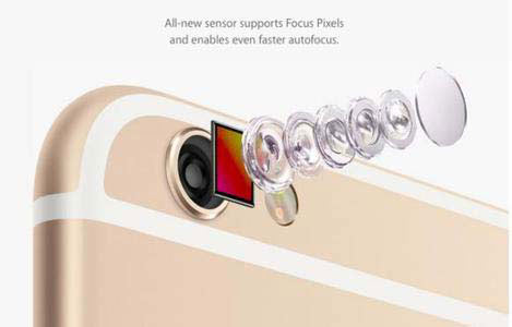 iPhone6s拍照、攝像性能均提升1200萬像素